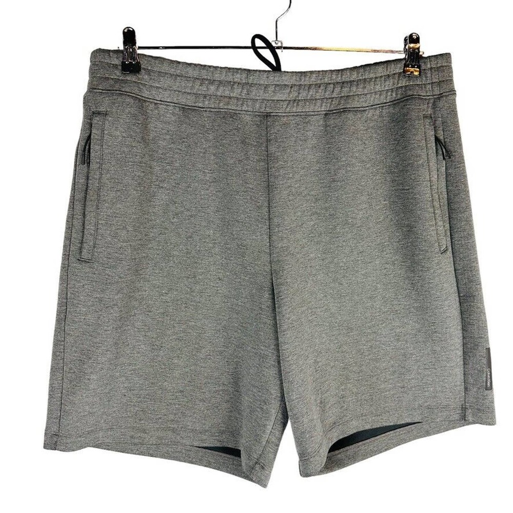 Calvin Klein Jeans Mens Sz XL Gray Regular Fit Drawstring Active Comfort Shorts